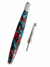 Load image into Gallery viewer, Crochet Handle &amp; Hook Set (Extra Long) - Fire &amp; Ice
