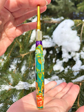 Load image into Gallery viewer, Crochet Handle &amp; Hook Set (Extra Long) - BANANA RAMA Mosaic Explosion
