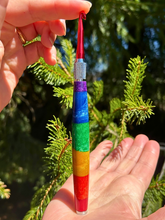 Load image into Gallery viewer, Crochet Handle &amp; Hook Set (Extra Long) - Rainbow Stack
