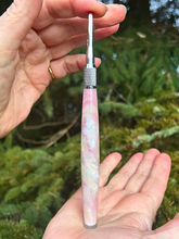 Load image into Gallery viewer, Crochet Handle &amp; Hook Set (Extra Long) - Pearly Pink Opal
