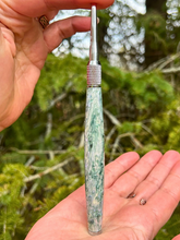 Load image into Gallery viewer, Crochet Handle &amp; Hook Set (Extra Long) - Abalone (OLIVE)

