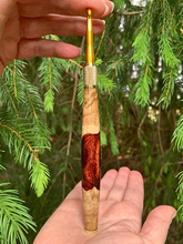 Load image into Gallery viewer, Crochet Handle &amp; Hook Set (Extra Long) - Copper Rose
