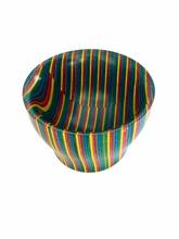 Load image into Gallery viewer, Crochet &amp; Knit Wooden Storage Bowl - Rainbow
