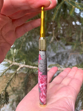 Load image into Gallery viewer, Crochet Handle &amp; Hook Set - Primrose Skinny (short for pencil grippers)
