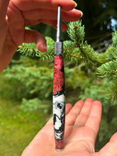 Load image into Gallery viewer, Crochet Handle &amp; Hook Set (Extra Long) - Maple Burl Speciality - Samurai
