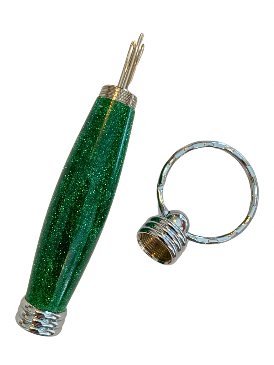 Needle Case - Green GLITTER