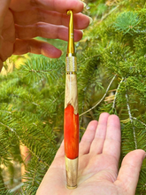 Load image into Gallery viewer, Crochet Handle &amp; Hook Set (Extra Long) - Orange Divine
