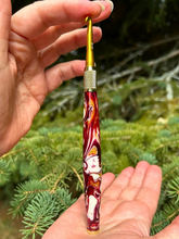 Load image into Gallery viewer, Crochet Handle &amp; Hook Set (Extra Long) - Sea of Flames
