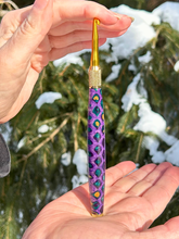 Load image into Gallery viewer, Crochet Handle &amp; Hook Set (Extra Long) - Enchanted Orchid (Dragon Scale Series)

