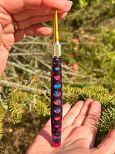 Load image into Gallery viewer, Crochet Handle &amp; Hook Set (Extra Long) - Fuschia Flyer (Dragon Scale Series)
