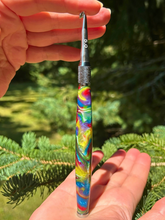 Load image into Gallery viewer, Crochet Handle &amp; Hook Set (Extra Long) - Peacock - ONLY ONE LEFT!
