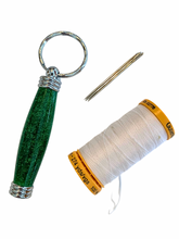 Load image into Gallery viewer, Needle Case - Green GLITTER
