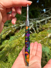 Load image into Gallery viewer, Crochet Handle &amp; Hook Set (Extra Long) - Haunted Glow
