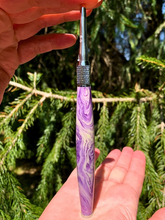 Load image into Gallery viewer, Crochet Handle &amp; Hook Set (Extra Long) - Lavender Geode
