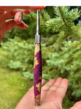 Load image into Gallery viewer, Crochet Handle &amp; Hook Set (Extra Long) - Neon Dream
