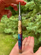Load image into Gallery viewer, Crochet Handle &amp; Hook Set (Extra Long) - Neon Dream
