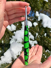 Load image into Gallery viewer, Crochet Handle &amp; Hook Set (Extra Long) - Slime Green GLOW in the DARK
