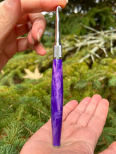 Load image into Gallery viewer, Crochet Handle &amp; Hook Set (Extra Long) - Purple &amp; Pink Fusion
