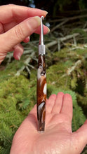 Load and play video in Gallery viewer, Crochet Handle &amp; Hook Set (Extra Long) - Tiger’s Eye Swirl
