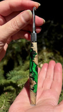 Load and play video in Gallery viewer, Crochet Handle &amp; Hook Set (Extra Long) - Phantom Grove - SMALL DEFECT IN WOOD
