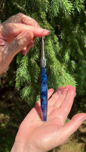Load and play video in Gallery viewer, Crochet Handle &amp; Hook Set (Extra Long) - Indigo Starburst

