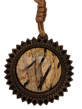 Load image into Gallery viewer, Pendant (WOOD) on Corded Necklace - Spalted Tamarind
