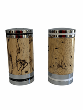 Load image into Gallery viewer, Salt &amp; Pepper Shaker Set - Spalted Tamarind
