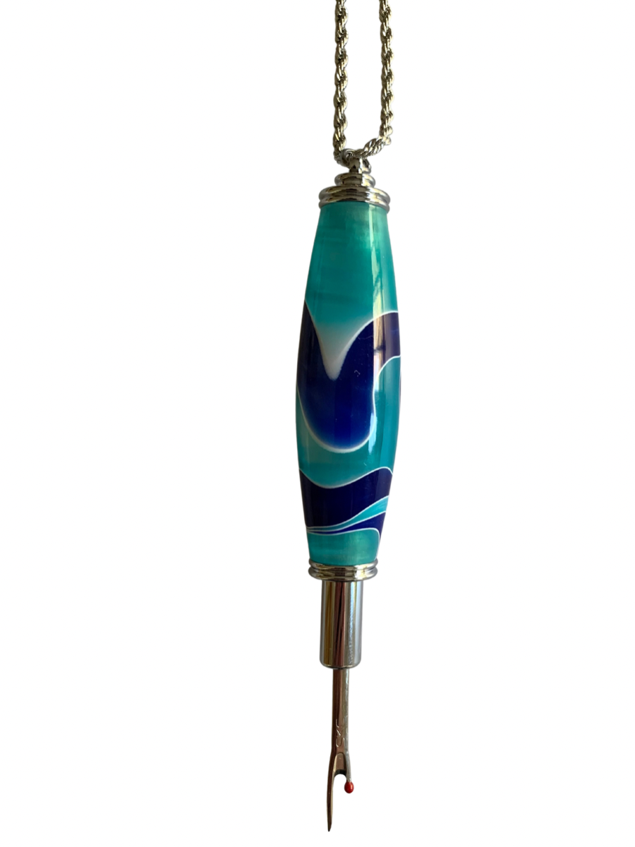 Magnetic Seam Ripper on Chain - Water