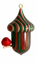 Load image into Gallery viewer, Acorn Birdhouse - Holiday Cheer
