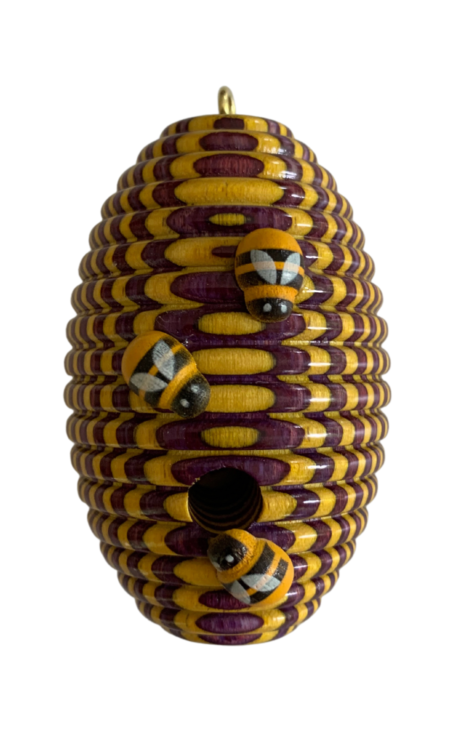 Beehive Ornament - Yellow Jacket