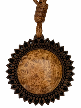 Load image into Gallery viewer, Pendant (WOOD) on Corded Necklace - Maple Burl
