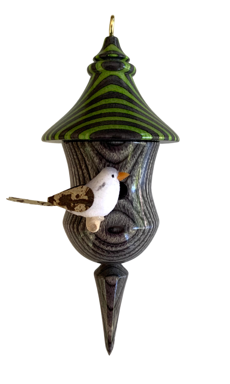 Pixie Birdhouse Ornament - Evergreen