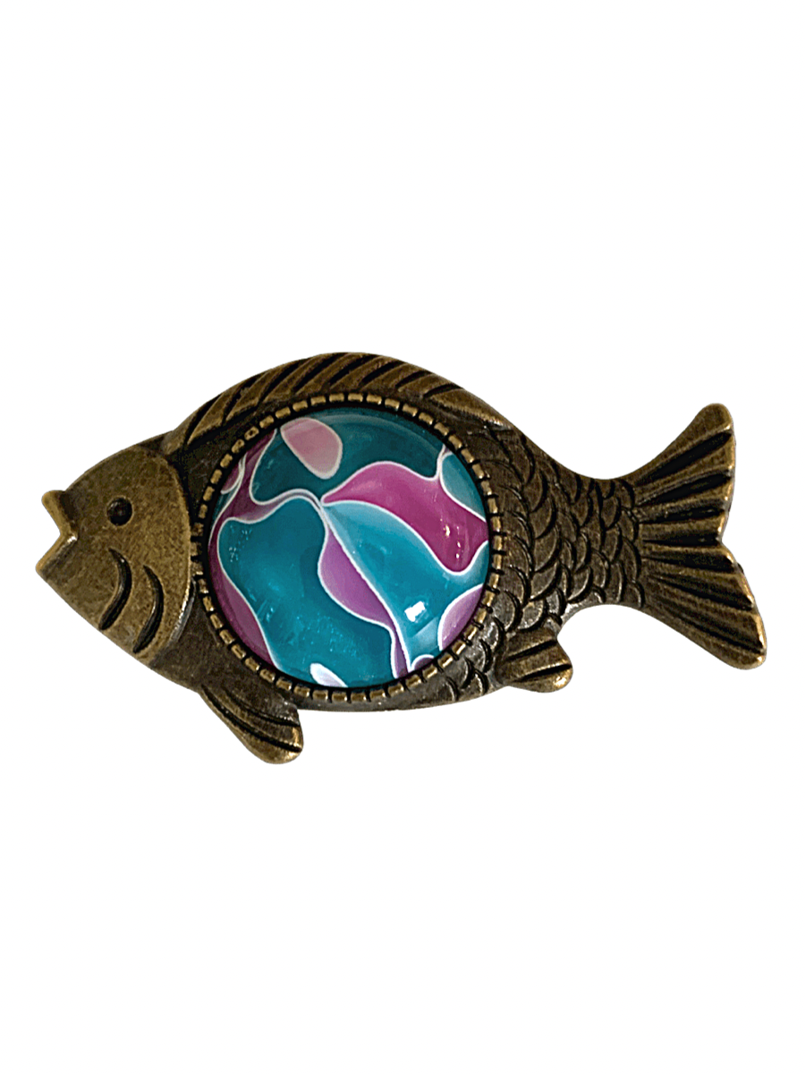 Fish Brooch - Cotton Candy
