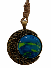 Load image into Gallery viewer, Pendant on Corded Necklace - Northern Lights
