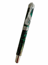 Load image into Gallery viewer, Sewing Rollerball Pen - Moss Agate
