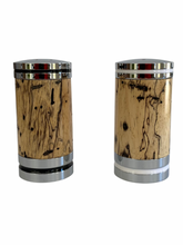 Load image into Gallery viewer, Salt &amp; Pepper Shaker Set - Spalted Tamarind
