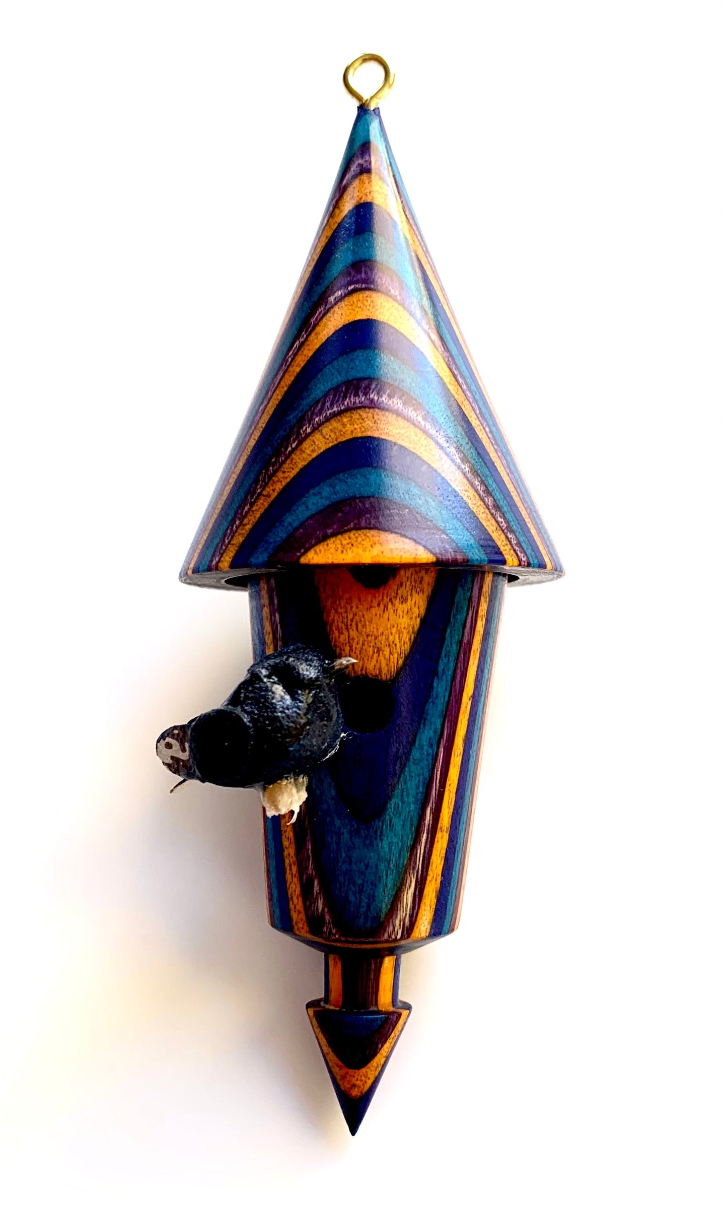 Birdhouse Ornament - Gemwood