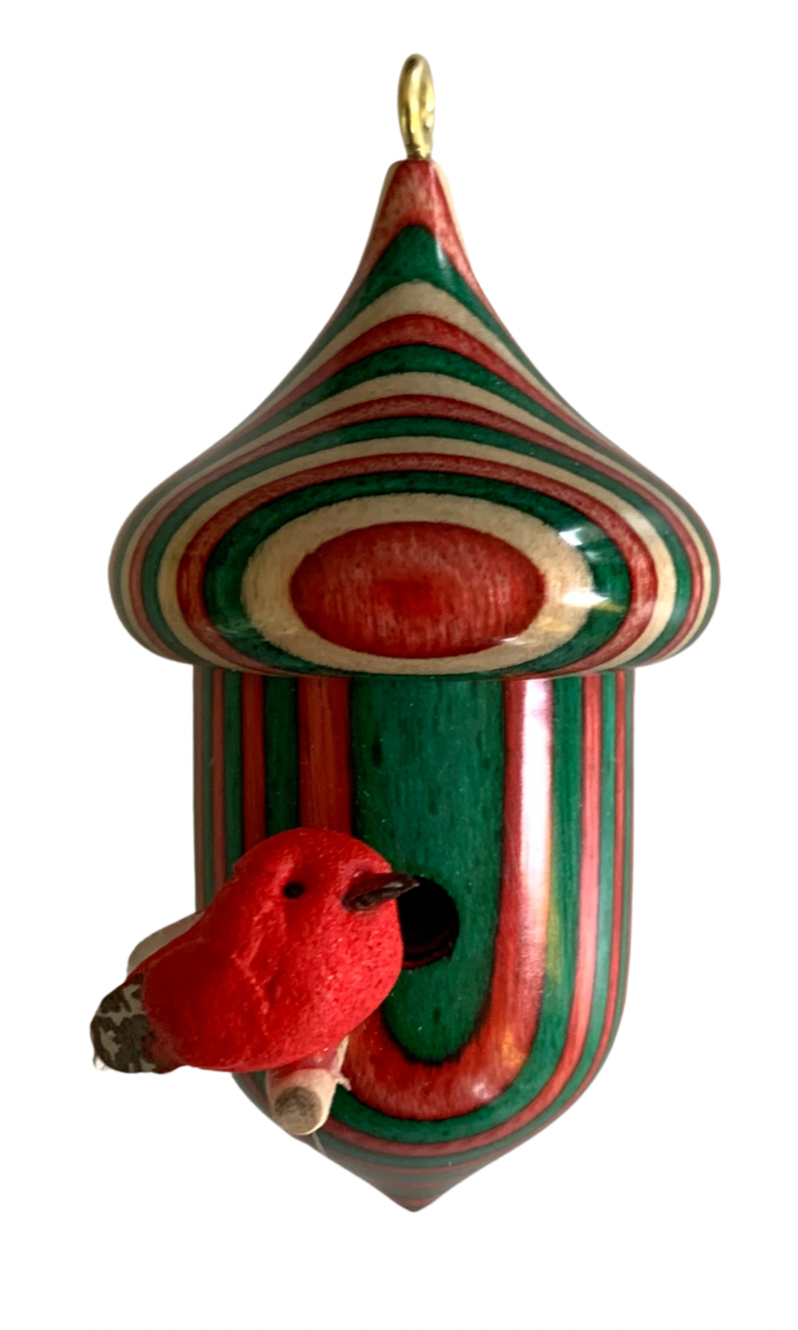 Acorn Birdhouse - Holiday Cheer